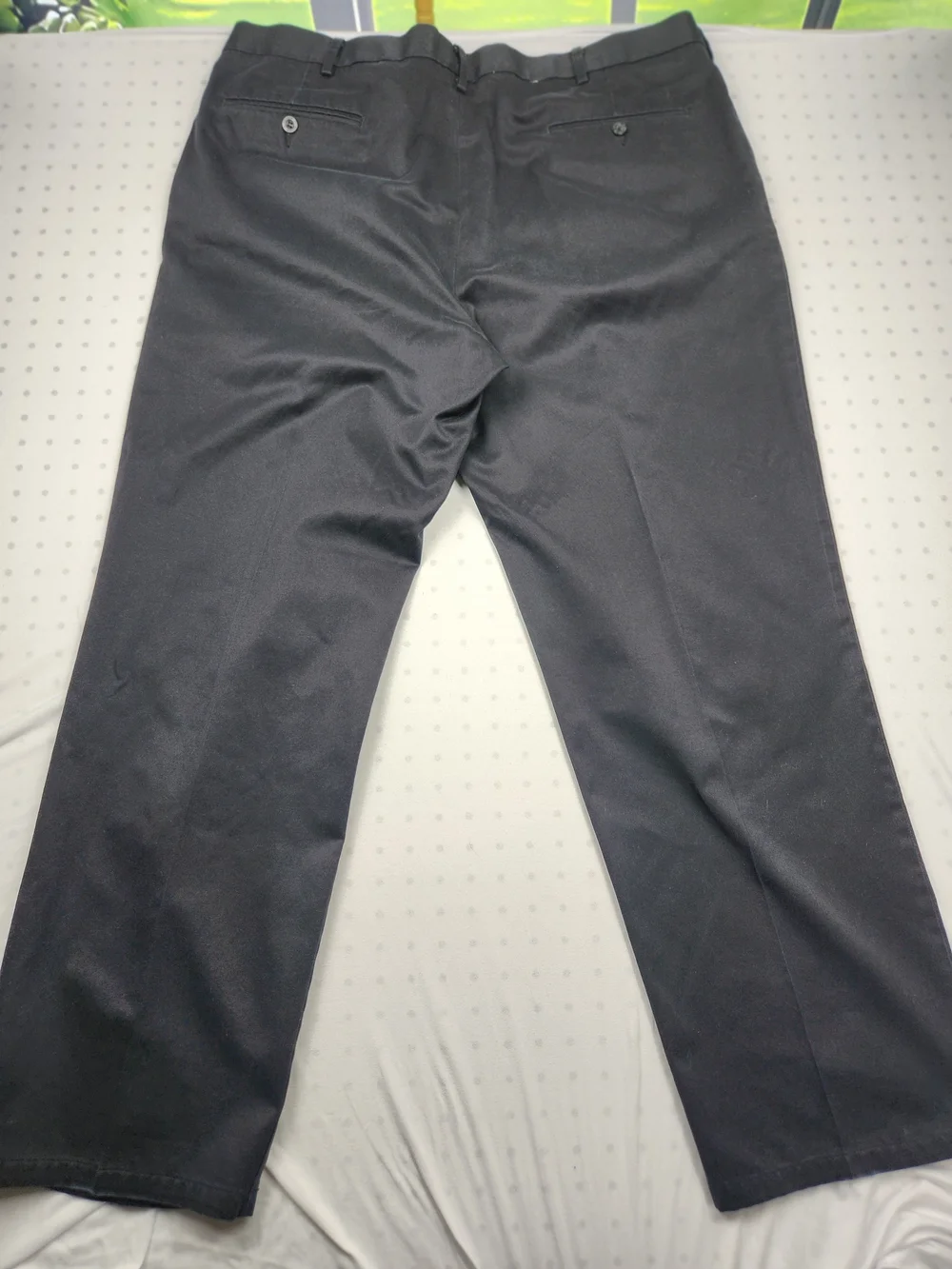 Dockers Signature Khaki Black Pleated Pants 42x32 Business Casual